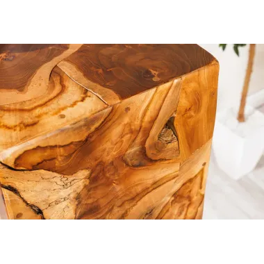 Invicta Słupek dekoracyjny TRIBAL drewno tekowe naturalny brąz 110cm / 44710