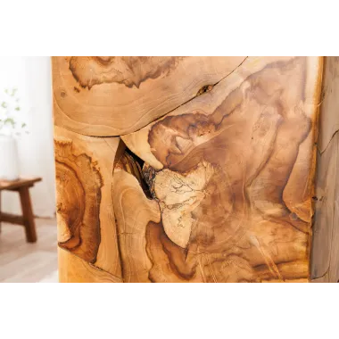 Invicta Słupek dekoracyjny TRIBAL drewno tekowe naturalny brąz 110cm / 44710