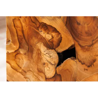 Invicta Słupek dekoracyjny TRIBAL drewno tekowe naturalny brąz 110cm / 44710