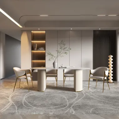 Livin Hill Stół do jadalni MODIG optyka marmuru 180cm / M95