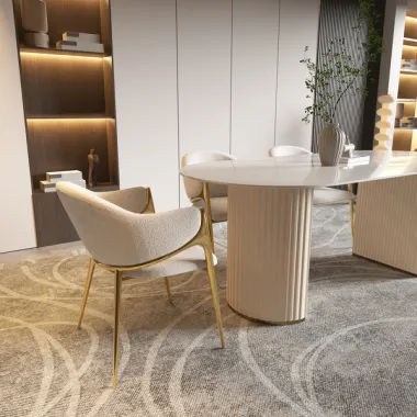 Livin Hill Stół do jadalni MODIG optyka marmuru 180cm / M95