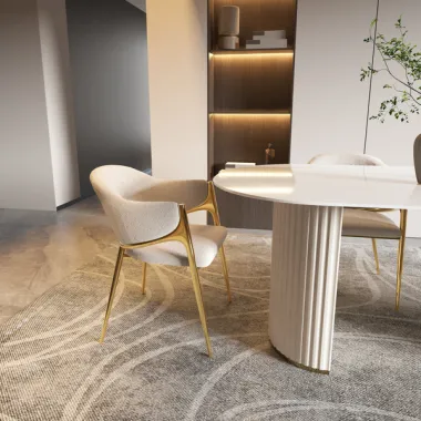 Livin Hill Stół do jadalni MODIG optyka marmuru 180cm / M95