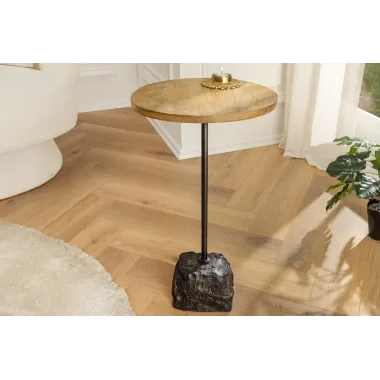 Invicta Stolik boczny TRAYFUL 55cm drewno mango / 43499-B