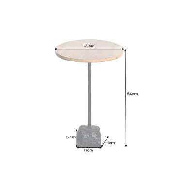 Invicta Stolik boczny TRAYFUL 55cm drewno mango / 43499-B