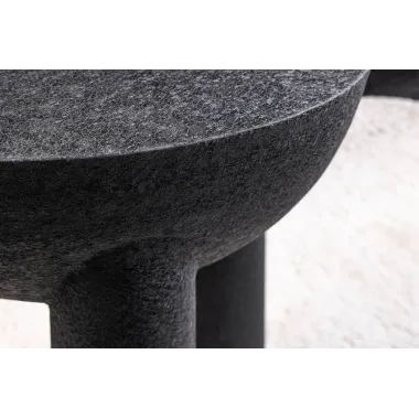 Invicta Stolik boczny ABSTRAKT 50cm z kulą z drewna mango / 44855