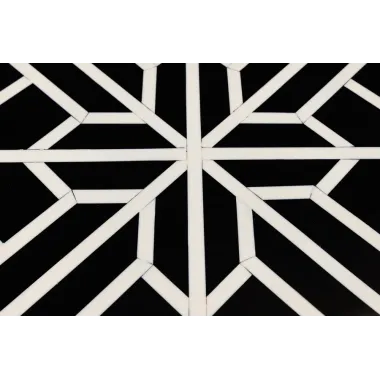 Invicta Stolik boczny BONE INLAY 45cm Poliester / 43661