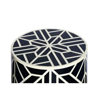 Invicta Stolik boczny BONE INLAY 45cm Poliester / 43661