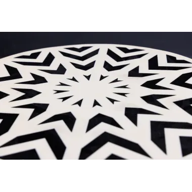 Invicta Stolik boczny BONE INLAY 45cm Poliester / 43660