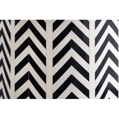 Invicta Stolik boczny BONE INLAY 45cm Poliester / 43660