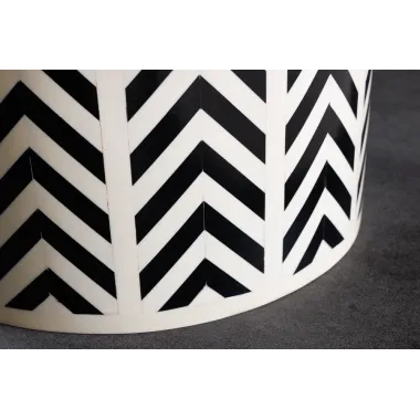 Invicta Stolik boczny BONE INLAY 45cm Poliester / 43660