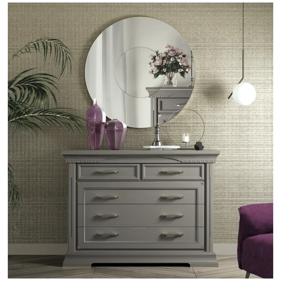 MILANO Włoska Komoda 5 szuflad 130 x 94 x 53cm / 92117