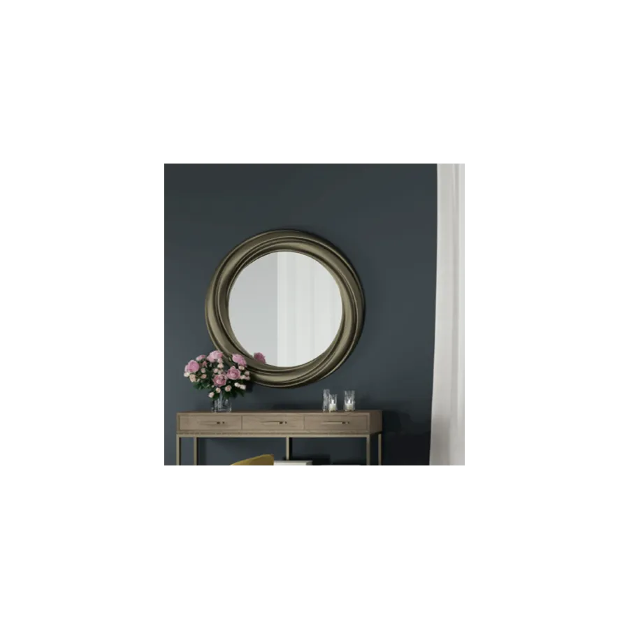 MILANO Włoskie Lustro metalowa rama Ø 109cm / 9241