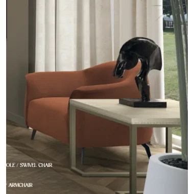 MILANO Włoski fotel tapicerowany kolor MOND 009 89 x 76 x 77cm / 92150