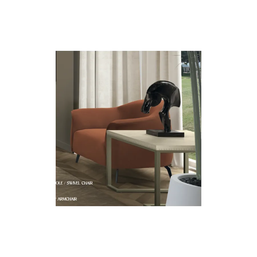 MILANO Włoski fotel tapicerowany kolor MOND 009 89 x 76 x 77cm / 92150