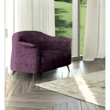 MILANO Włoski fotel tapicerowany kolor DISK 23  77 x 79 x 85cm / 92151