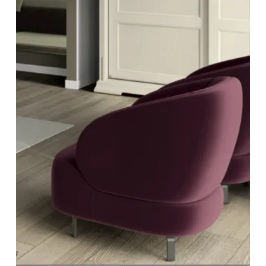 MILANO Włoski fotel tapicerowany kolor DISK 13  77 x 79 x 85cm / 92151