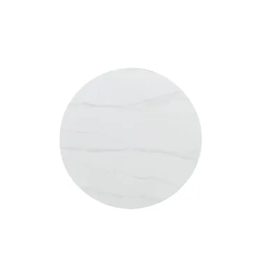 Invicta Stół UNIQUE okrągły ceramiczny biały marmurowy blat 120cm / 46383