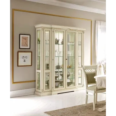 PALAZZO DUCALE ECRU Włoska komoda 4 drzwiowa 205.5 x 94 x 52.5cm / 71BO06