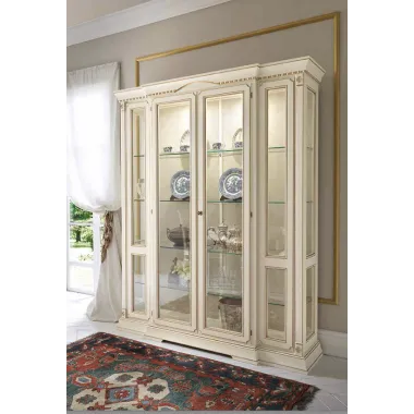 PALAZZO DUCALE ECRU Włoska komoda 4 drzwiowa 205.5 x 94 x 52.5cm / 71BO06