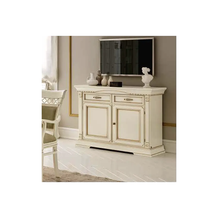 PALAZZO DUCALE ECRU Włoska komoda 2 drzwiowa 114 x 94 x 52.5cm / 71BO04