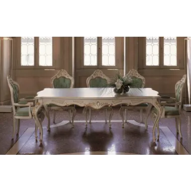 AMBIENTE Włoskie Krzesło z podłokietnikiem kolor Flora 78 Swarovski Cristal / 4504/A