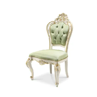 AMBIENTE Włoskie Krzesło tapicerowane kolor Flora 78 Swarovski Cristal / 4504/S