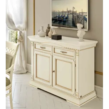 PALAZZO DUCALE ECRU Włoska witryna 4 drzwiowa 173 x 214 x 42cm / 71BO00