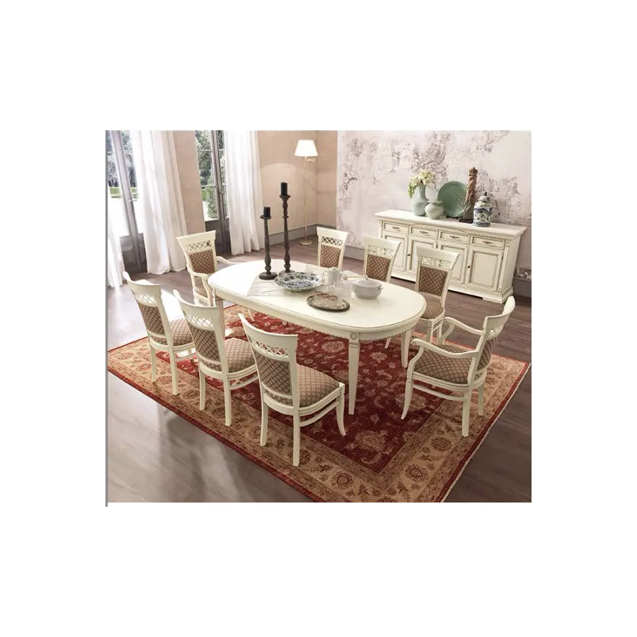 PALAZZO DUCALE ECRU Włoski Stół rozkładany 210-300 x 76 x 110cm / 71BO56