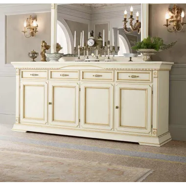 PALAZZO DUCALE ECRU Włoskie biurko Junior 118 x 78 x 61cm / 71BO04SR