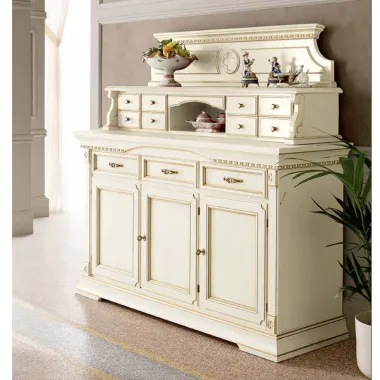 PALAZZO DUCALE ECRU Włoskie biurko Junior 118 x 78 x 61cm / 71BO04SR