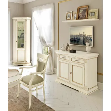 PALAZZO DUCALE ECRU Włoskie biurko Junior 118 x 78 x 61cm / 71BO04SR