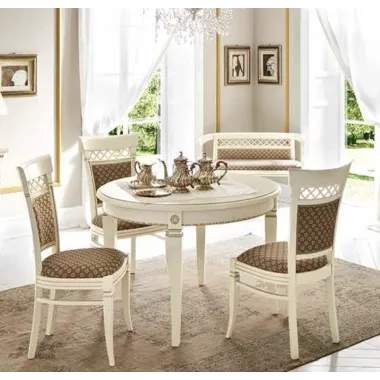 PALAZZO DUCALE ECRU Włoskie biurko Junior 118 x 78 x 61cm / 71BO04SR