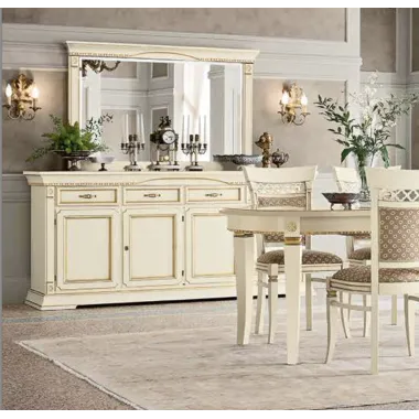 PALAZZO DUCALE ECRU Włoskie biurko Junior 118 x 78 x 61cm / 71BO04SR