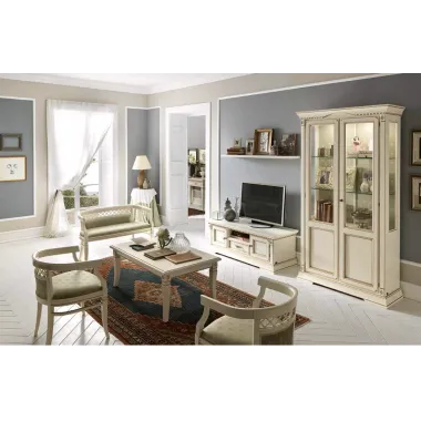 PALAZZO DUCALE ECRU Włoskie biurko Junior 118 x 78 x 61cm / 71BO04SR