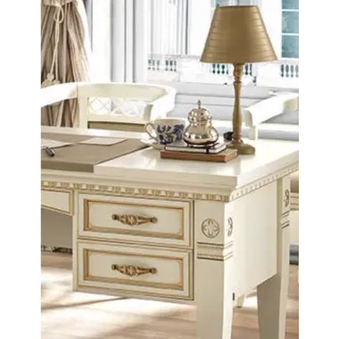 PALAZZO DUCALE ECRU Włoskie biurko Junior 118 x 78 x 61cm / 71BO04SR