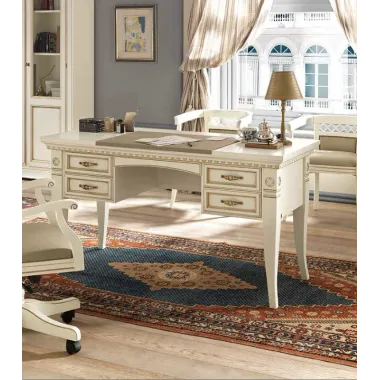 PALAZZO DUCALE ECRU Włoskie biurko Junior 118 x 78 x 61cm / 71BO04SR