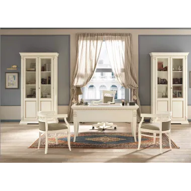 PALAZZO DUCALE ECRU Włoskie biurko Junior 118 x 78 x 61cm / 71BO04SR