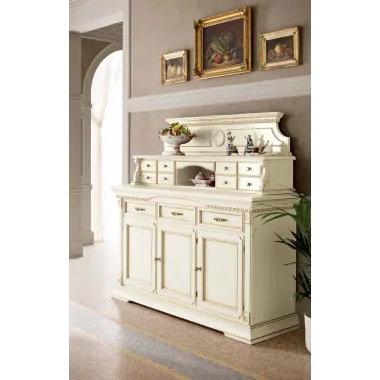 PALAZZO DUCALE ECRU Włoskie biurko 147 x 78 x 65cm / 71BO03SR