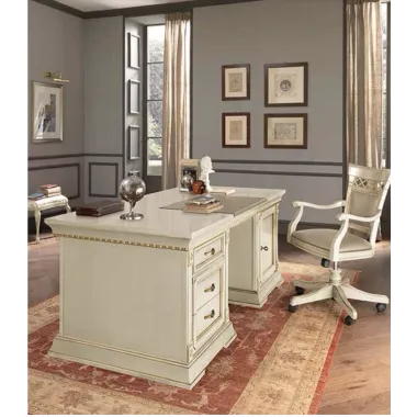 PALAZZO DUCALE ECRU Włoskie biurko 147 x 78 x 65cm / 71BO03SR