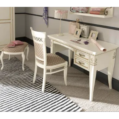 PALAZZO DUCALE ECRU Włoskie biurko 147 x 78 x 65cm / 71BO03SR