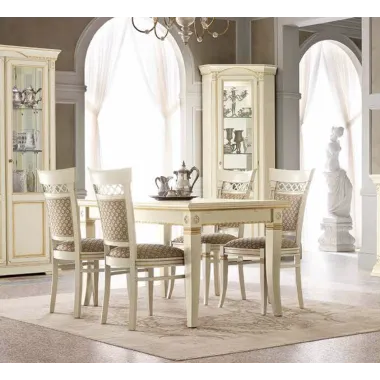 PALAZZO DUCALE ECRU Włoski fotel biurowy 56.5 x 95-102 x 72cm / 71BO02PL