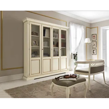 PALAZZO DUCALE ECRU Włoski fotel biurowy 56.5 x 95-102 x 72cm / 71BO02PL