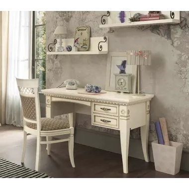 PALAZZO DUCALE ECRU Włoski fotel biurowy 56.5 x 95-102 x 72cm / 71BO02PL