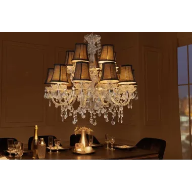 Invicta żyrandol czarny 15 cm / 44803