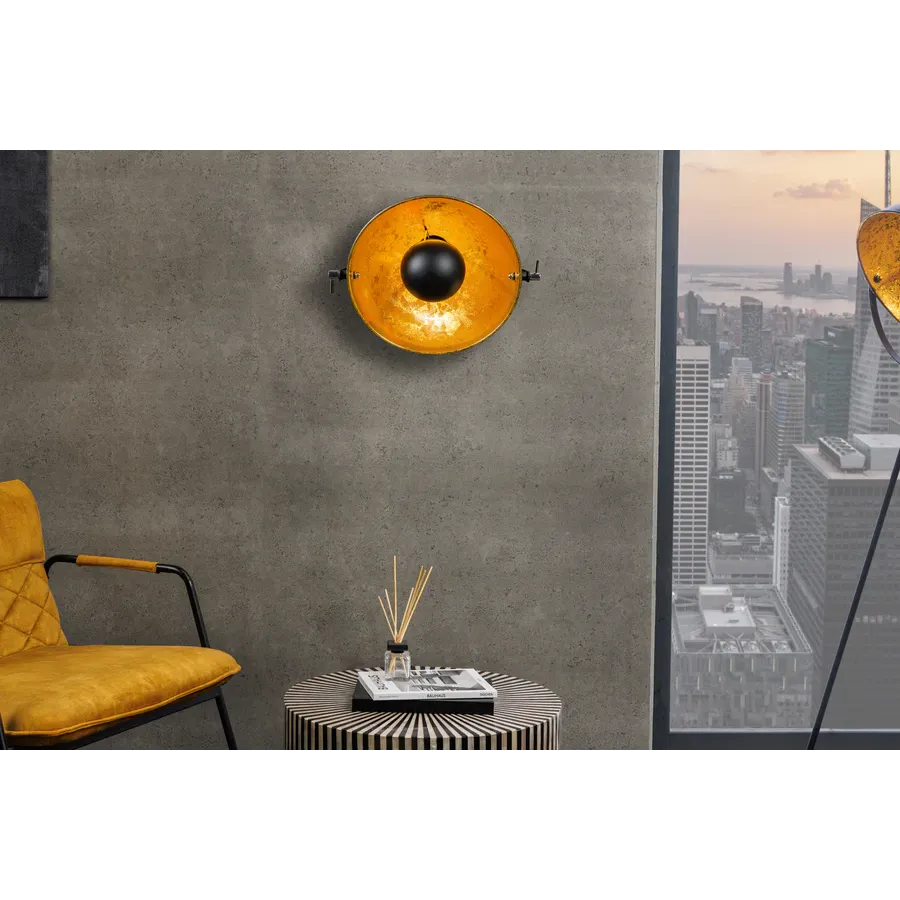 Invicta Kinkiet STUDIO czarno-złoty 38cm / 35124