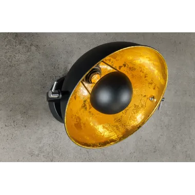 Invicta Kinkiet STUDIO czarno-złoty 38cm / 35124