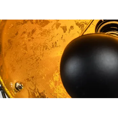 Invicta Kinkiet STUDIO czarno-złoty 38cm / 35124