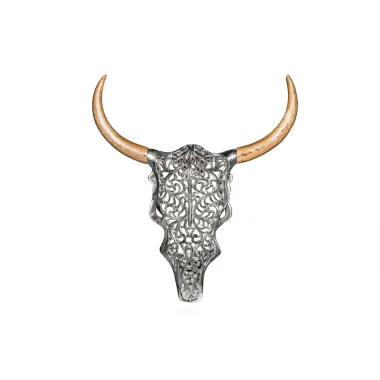 Invicta Dekoracja ścienna czaszka EGZOTYCZNA BYKA 57cm / 39091