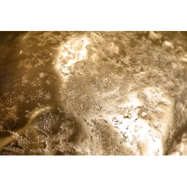 Invicta Dekoracja ścienna złota CZASZKA 40cm / 38385