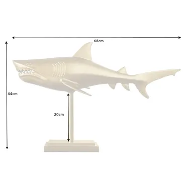 Invicta Dekoracja rzeźba HAI 68cm złota / 42988